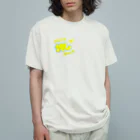 推しごとroomの推しカツちゃんイエロー オーガニックコットンTシャツ