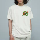 ヨコタンヌ堂の緑神龍 オーガニックコットンTシャツ
