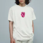 もQーんの心臓グッズ オーガニックコットンTシャツ