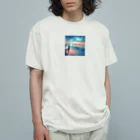 shigetomeのウェーブ・ウィスパー Organic Cotton T-Shirt