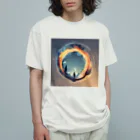 the blue seasonの時空の円環 Organic Cotton T-Shirt