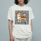 MarilyneのジャパニーズわんこShiba オーガニックコットンTシャツ