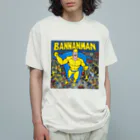 waka11の黄色のスーパーマン Organic Cotton T-Shirt