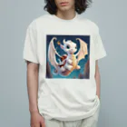 the blue seasonの空の冒険者：若きドラゴンの初飛行 オーガニックコットンTシャツ