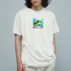 k.corporationのAIカメ オーガニックコットンTシャツ