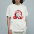 uncle-Toshiの果物と子猫 オーガニックコットンTシャツ