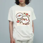 colorsの小鳥のラブちゃん オーガニックコットンTシャツ