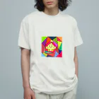 ピヨ☆ショップの角形に囲まれた世界 Organic Cotton T-Shirt