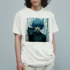 saloのbluegreen オーガニックコットンTシャツ