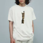 KYONDAのさみしがりごにゃん オーガニックコットンTシャツ