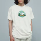 ファンシーTシャツ屋のアウトドアーワッペン オーガニックコットンTシャツ