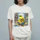 Colorful Canvasの漫画を読んでる果物レモン オーガニックコットンTシャツ