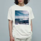 awawoの青空と山の風景 オーガニックコットンTシャツ