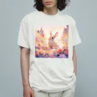 はなうさまほのうさぎとお城｡.:*･ﾟ Organic Cotton T-Shirt
