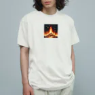 PiXΣLのworld of flames / type.1 オーガニックコットンTシャツ