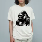 モノガタリ工房のウホ！ゴリくん Organic Cotton T-Shirt