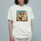 Happy Shopの犬キラキラ Organic Cotton T-Shirt