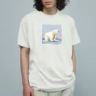 Akihakuのローポリしろくまくん オーガニックコットンTシャツ