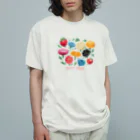 ファンシーTシャツ屋のファンシーフルーツフラワー Organic Cotton T-Shirt