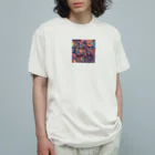 サイケデリックな世界の奇妙な動物達 Organic Cotton T-Shirt