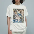 世界美術商店のピカソの肖像画 / Portrait of Pablo Picasso オーガニックコットンTシャツ