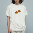kudamono_fruits0730のくり オーガニックコットンTシャツ