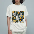 mothmanのレモンをあやす幽霊 オーガニックコットンTシャツ