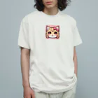 はまみるのキュンキュンする猫 オーガニックコットンTシャツ