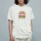 charlolの🍔ハンビーちゃん オーガニックコットンTシャツ