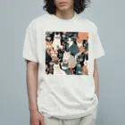 にょらやま堂のmodern cat's Organic Cotton T-Shirt