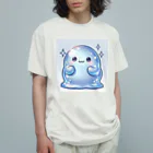 スライムショップのブルースライム オーガニックコットンTシャツ