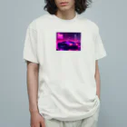 shell_hutの闇夜の中、主人公が追手から逃げるために猛スピードで運転している車 Organic Cotton T-Shirt