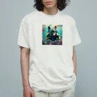 lovedogfamilly2の潜水士フレブルちゃん オーガニックコットンTシャツ