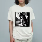 猫は癒やしの毛づくろい猫 Organic Cotton T-Shirt