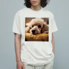 barkcutelyのリラックスプードル オーガニックコットンTシャツ