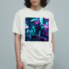 Cyberpunker311のネオ半魚人 オーガニックコットンTシャツ