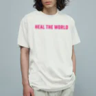 GreenCrystalのHeal the world オーガニックコットンTシャツ