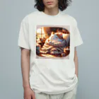 Cat-To-Critter-Fashionのほのぼのな猫 Organic Cotton T-Shirt