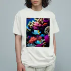 awawoのColourful world オーガニックコットンTシャツ