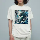 gariz0のCool dragon オーガニックコットンTシャツ