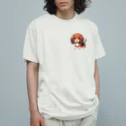 Dog Selectionのミニチュアダックス　女の子　アイテム Organic Cotton T-Shirt