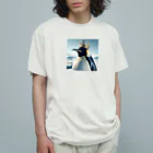 mitsuouの皇帝ペンギン オーガニックコットンTシャツ