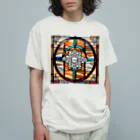 curry&shymeのステンド結晶 オーガニックコットンTシャツ