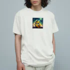 開運！黄色いものたちのカエルの宇宙飛行士 Organic Cotton T-Shirt