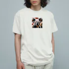 KT0911の耳が大きい狐 オーガニックコットンTシャツ