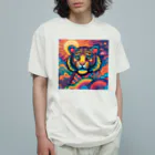 colorful-Nのカラフルなトラ オーガニックコットンTシャツ