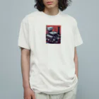 KZ_Graphicsのこっくりと唸るエンジンマウント Organic Cotton T-Shirt