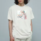 終わらない夢🌈のあなたを想う少女✨ オーガニックコットンTシャツ