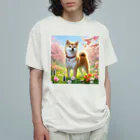 ANTARESの春の柴犬の冒険 Organic Cotton T-Shirt