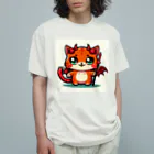 zuuu-の♪悪魔でかわいい猫の子♪ オーガニックコットンTシャツ